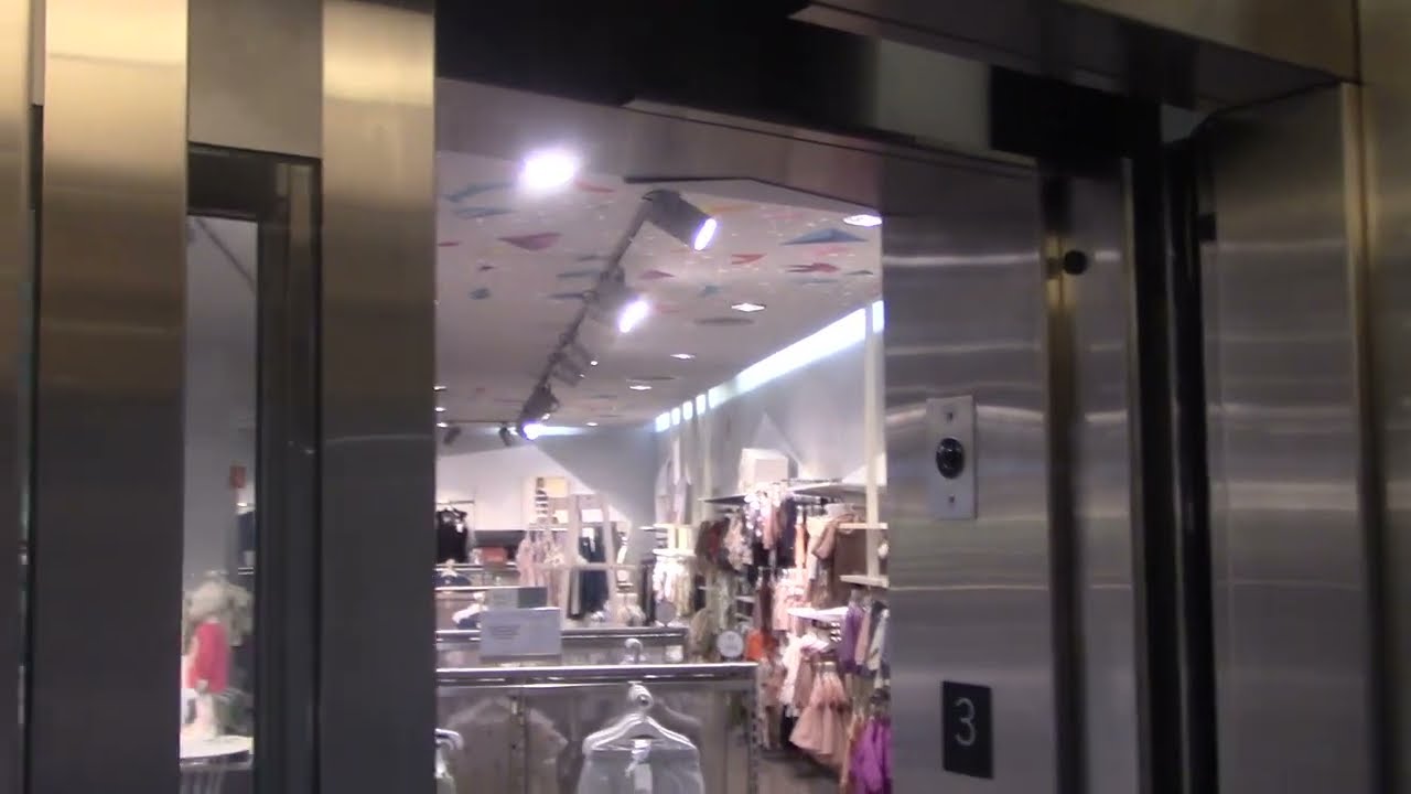 AMAZING Schindler 330A Hydraulic Elevators H&M, Forum Shops at