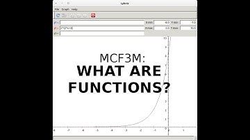 MCF3M - What are functions?