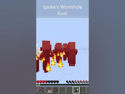 Minecraft Spoke Wormhole Items Gun! Funny Moments #shorts - YouTube