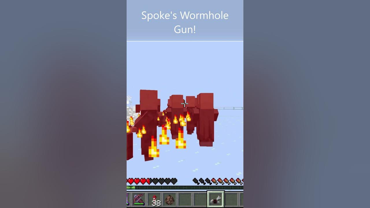 Minecraft Spoke Wormhole Items Gun! Funny Moments #shorts - YouTube