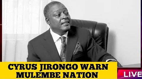 Cyrus Jirongo's Message To Lughya Community Before His Death 