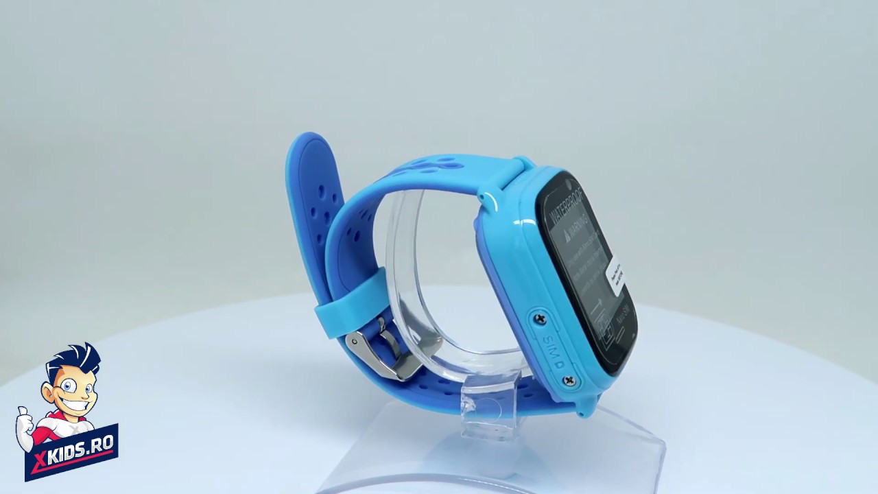 Ceas Smartwatch Pentru Copii Wonlex KT04 cu Functie Telefon, GPS, Albastru, 