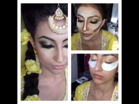 mehndi hair n makeup day 1 at Riz khan training academy makeup artist