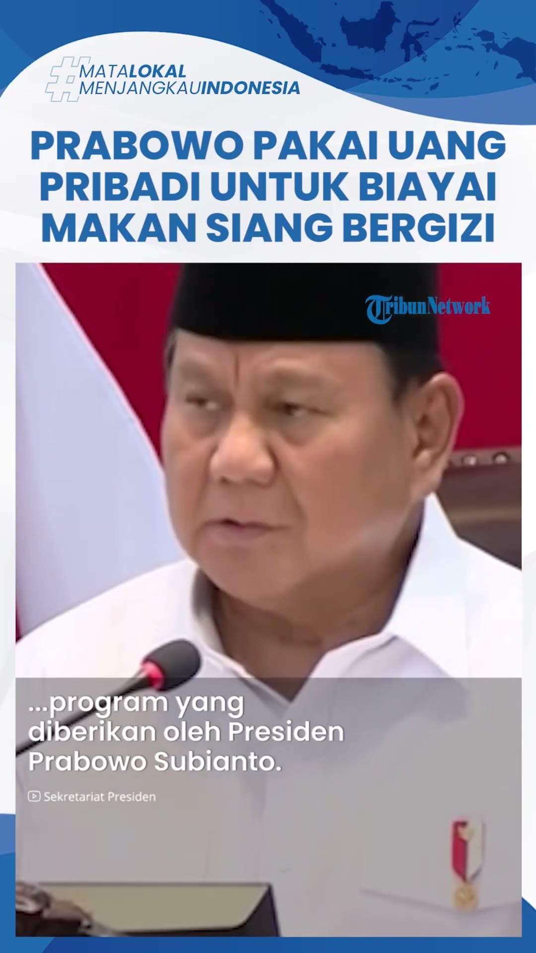 Presiden Prabowo Ternyata Pakai Uang Pribadi untuk Biayai Makan Bergizi Gratis, Istana Tak Menampik