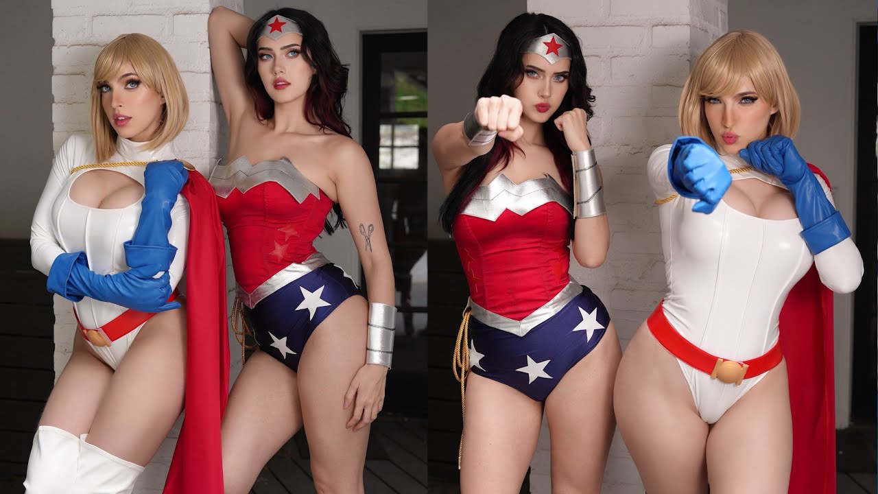 Come to a Cosplay Photoshoot With Me & @Candylion! (Wonder Woman and Powergirl)