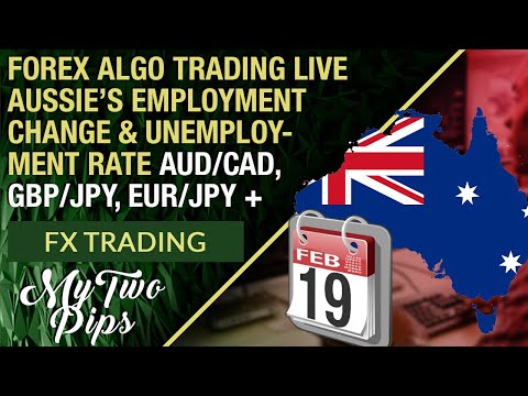 Forex Algo Trading Live Aussie's Employment Change AUD/CAD, GBP/JPY + Crazy Price Action!!!