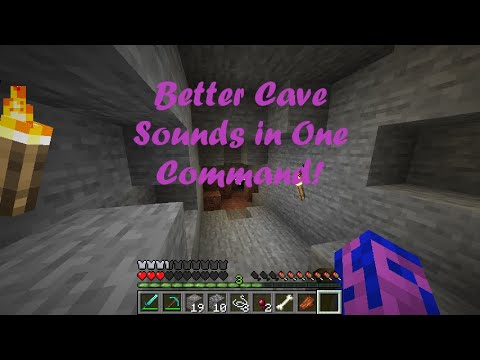 Cave Echoes in One Command | Minecraft 1.16.3