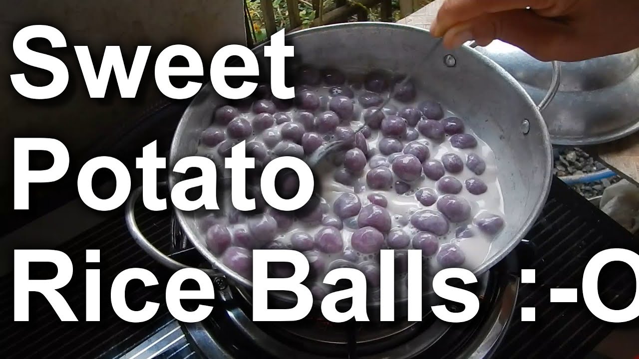 Sweet Potato Rice Flour Balls YouTube
