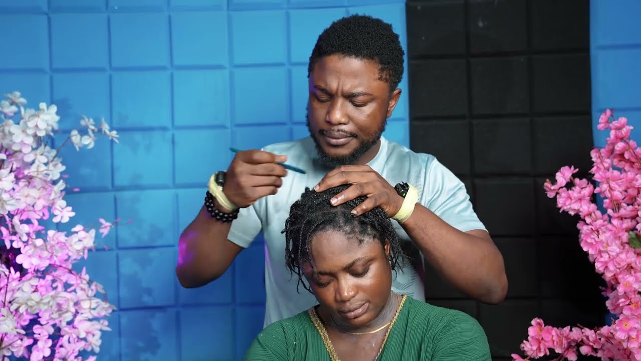 ASMR super attentive head scratch,neck and Nape focus scratch massage 