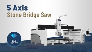 2023 Upgraded Bridge Saw for Granite 5 Axis CNC Bridge Cutting Saw with Camera