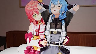 くすぐりHololive Sakuramiko And Hoshimachi Suisei Ticklingホロライブさくらみこ星街すいせい