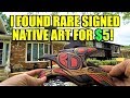 Ep208: I FOUND SIGNED CONNIE EDWARDS NATIVE ART AT A YARD SALE! - GoPro Garage Sale Vlog