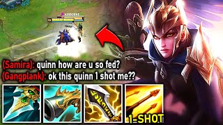 Quinn but I'm so fed I One-Shot Everyone with a single Auto Attack (35 KILLS)