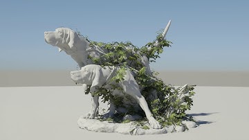 Houdini Experiments : Ivy grower - dog test