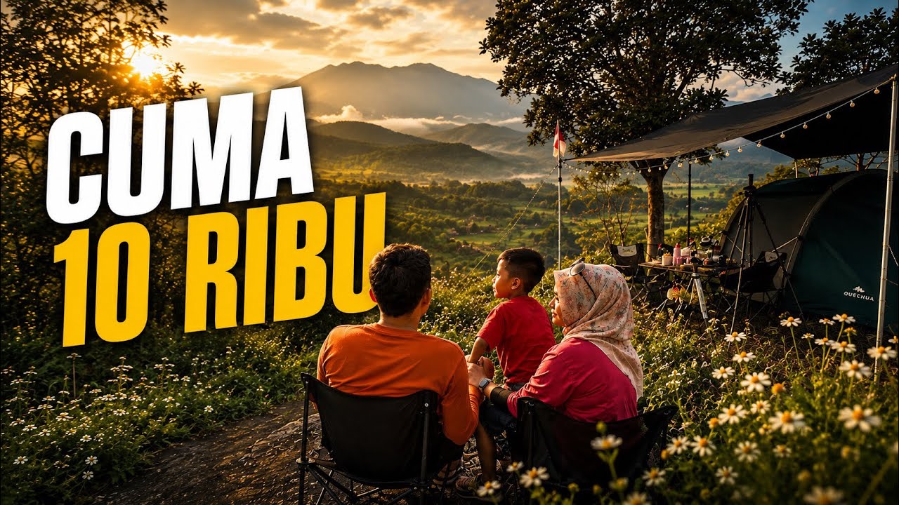 Cuma Rp10 Ribu, Camping di Sini View-nya Bikin Kaget!