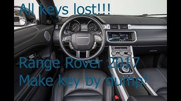 Range Rover 2017 key learning by dump(RFA, KVM XEQ384CAL). If all keys lost!