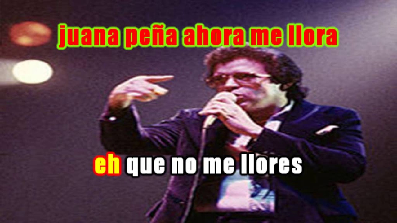 Hector Lavoe Juana Peña Versión Completa Karaoke YouTube