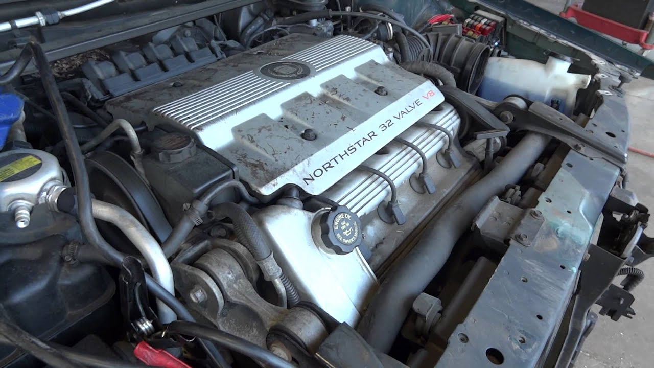 1995 Cadillac Seville 4.6L engine with Low Miles, 54k miles - YouTube