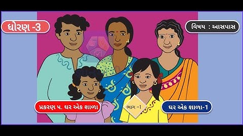 Ghar ek shala-1 [ઘર એક શાળા-1 ] ||  Ghar ek shala || Part 1 || Aaspas || Std 3