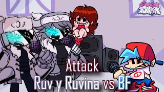 Attack pero es Ruv y Ruvina vs BoyFriend | Friday Night Funkin