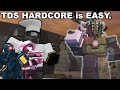 I used the BEST WAY to win HARDCORE TDS | ROBLOX