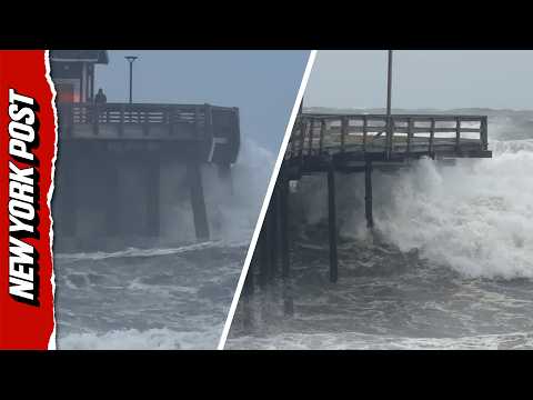 18-Foot Monster Waves Lash North Carolina's Outer Banks During Nor'easter