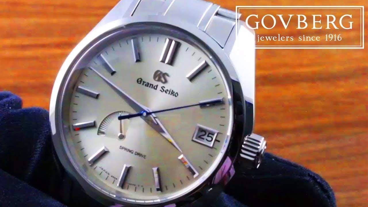 Grand Seiko Spring Drive Automatic Champagne Dial SBGA373 Luxury Watch  Review - YouTube
