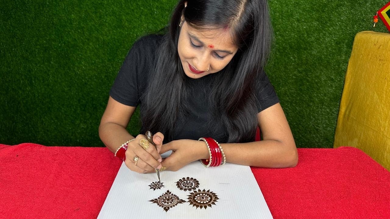Mehandi Class 9 | Easy Mandala Mehandi Design | Mandala Mehandi Design | Mehandi Live Class