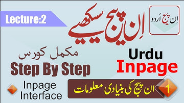 Inpage Tutorial||Inpage full course in Urdu|Hindi 2021|Inpage interface