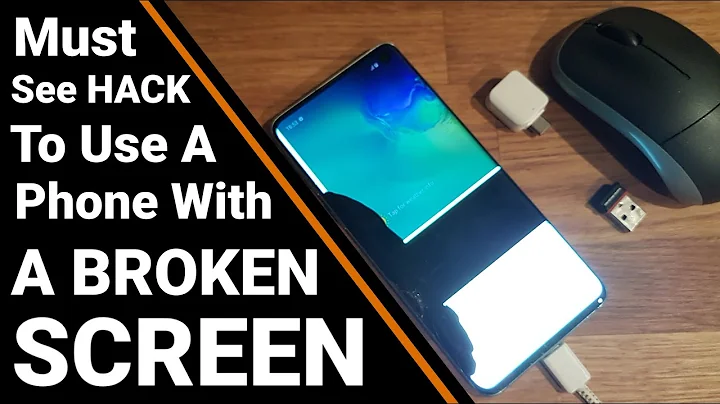 HOW TO USE a phone with a BROKEN SCREEN, Android phone touch screen not working properly.