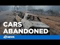 Camp Fire: Burned, abandoned cars after thousands flee Butte County wildfire