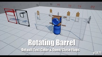 Practisim Designer Patch 21 - Shoot through rotating barrel, Default Text Color & Open Close Flaps