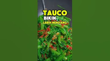 Resep Cah Kangkung Tauco Gurih & Renyah. #resepsimpel #cahkangkung