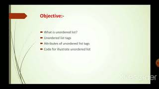 Unordered list | class X computer Application | Chapter-3 BASIC HTML ELEMENTS
