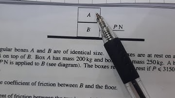 TKMaths A Level Maths M1 Friction challenging qs  video 1