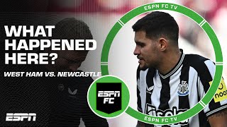 Why was Bruno Guimarães not SENT OFF? 👀 West Ham vs. Newcastle [FULL REACTION] | ESPN FC