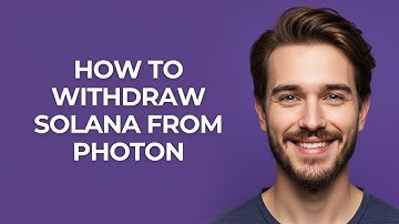 How To Withdraw Solana From Photon - UPDATED!
