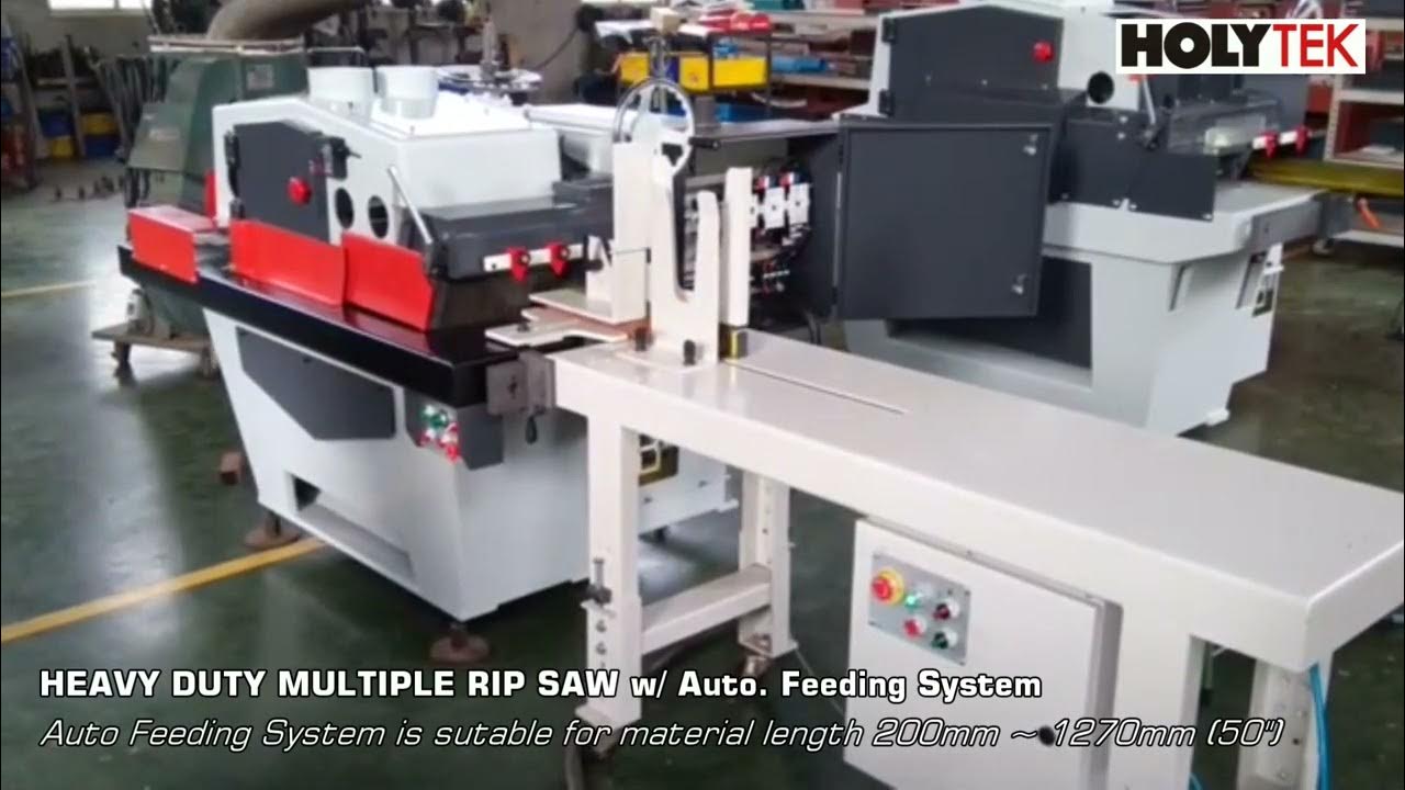 MULTI BLADE RIP SAW WITH AUTO FEEDING SYSTEM YouTube