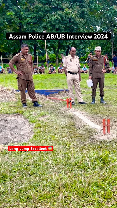 Assam Police AB/UB Interview 2024 Long Jump Excellent 🔥//#assampolice #assampoliceinterview #shorts