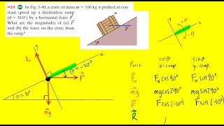 In the figure a crate of mass m