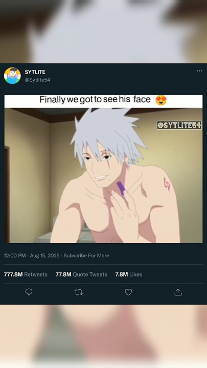 'We waited 15 years… and it was worth EVERY second 😍🔥'  #KakashiFaceReveal #AnimeLegends #narutofans