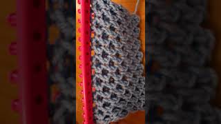honeycomb stitch ❤️ #crochet #crochetworld#crochetpatterns #knitting#loomknitting long loom knitting
