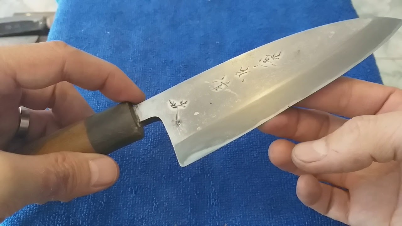 มีดทำครัวญี่ปุ่นมือสอง มีดเดบะ Deba Knife Steel High Carbon