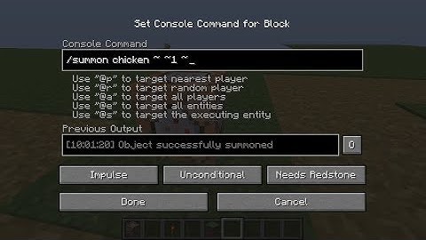 Minecraft 1.12.2:How to use a command block