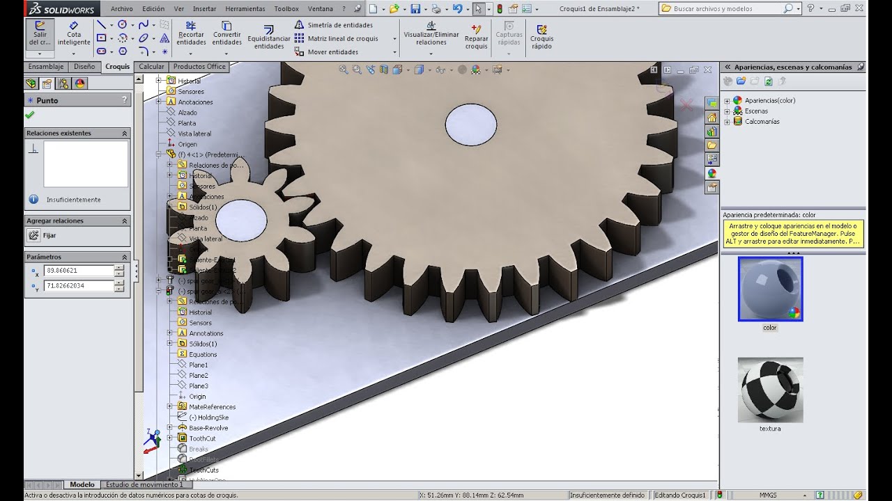 Calcular relacion de tren de engranaje sencillo en Solidworks 2015 YouTube Calcular relacion de tren de engranaje sencillo en Solidworks 2015 YouTube