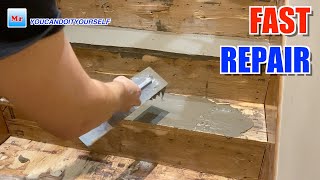 Fast Repairing Damaged Stair Treads: Expert Tips Revealed by MrYoucandoityourself 1,162 views 5 months ago 3 minutes, 47 seconds