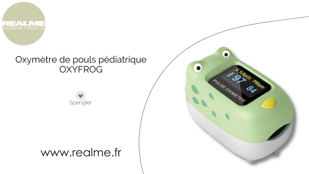 Spengler Oxyfrog Oxymètre de pouls pour enfant - Saturation oxygène