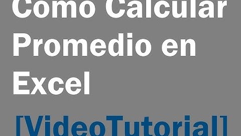 Curso Excel Online: Calcular Promedio en Excel