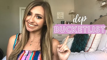 dcp bucketlist ✰