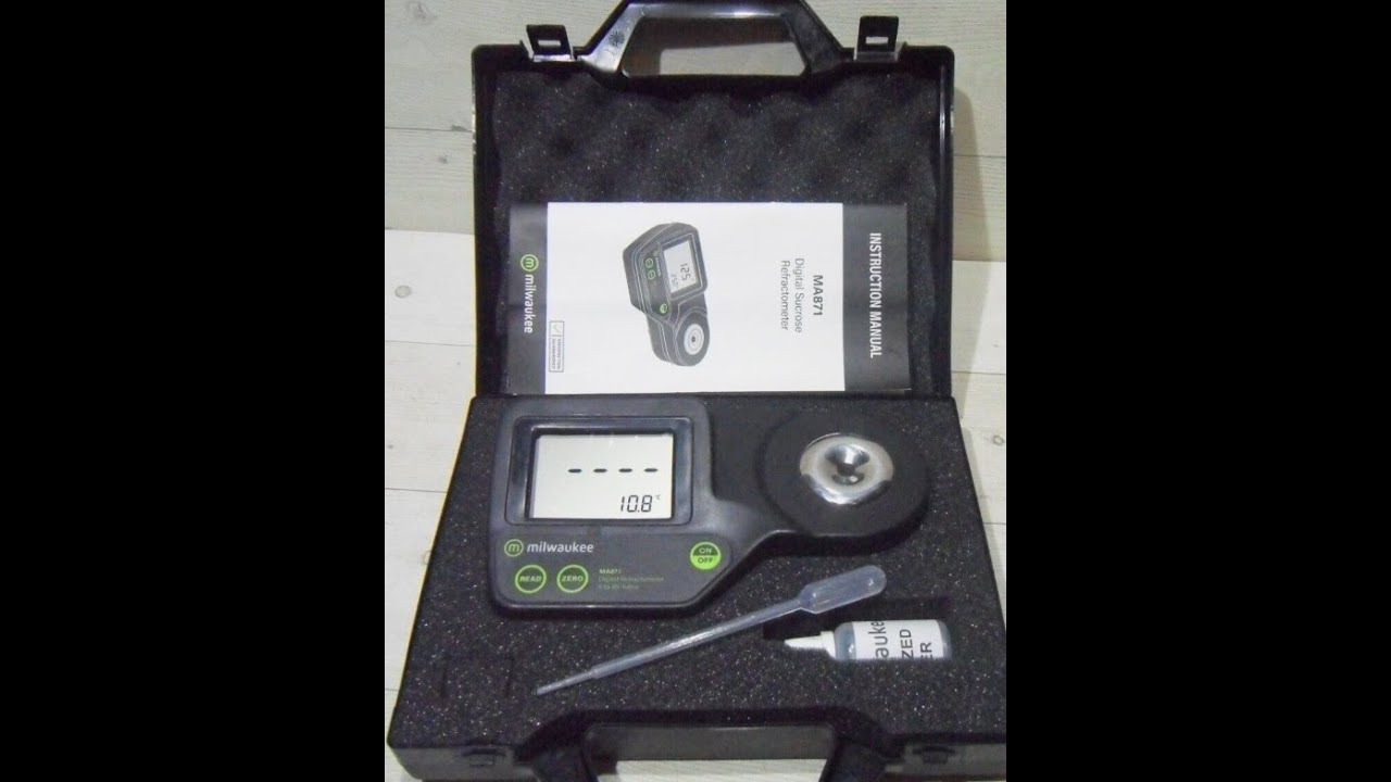 Milwaukee MA871 Digital Brix Refractometer. YouTube